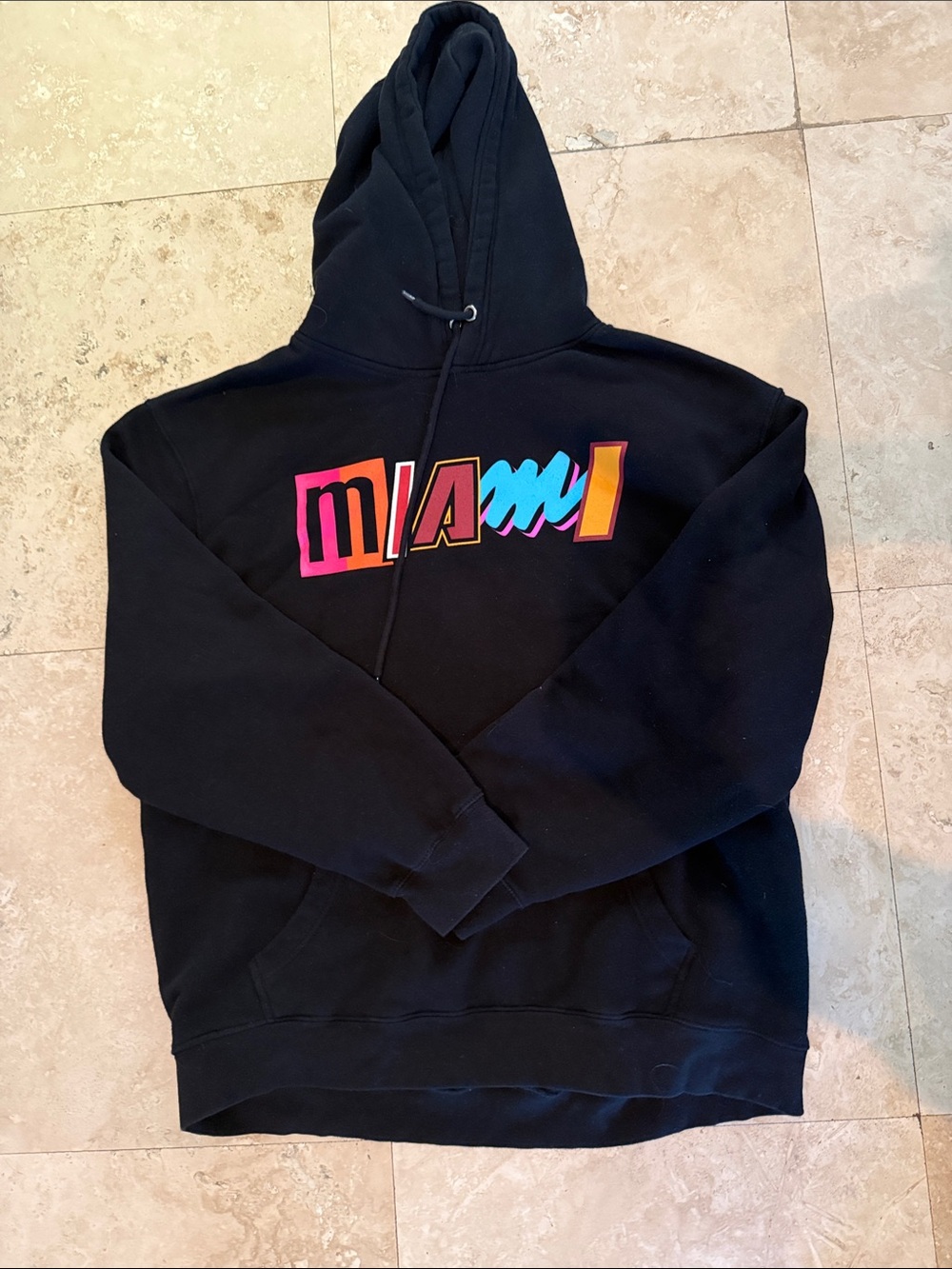 Black Miami Graphic Hoodie